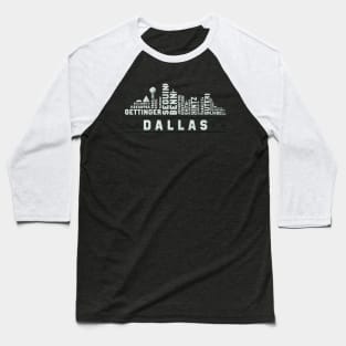 Dallas Hocket Roster Skyline 23 Baseball T-Shirt